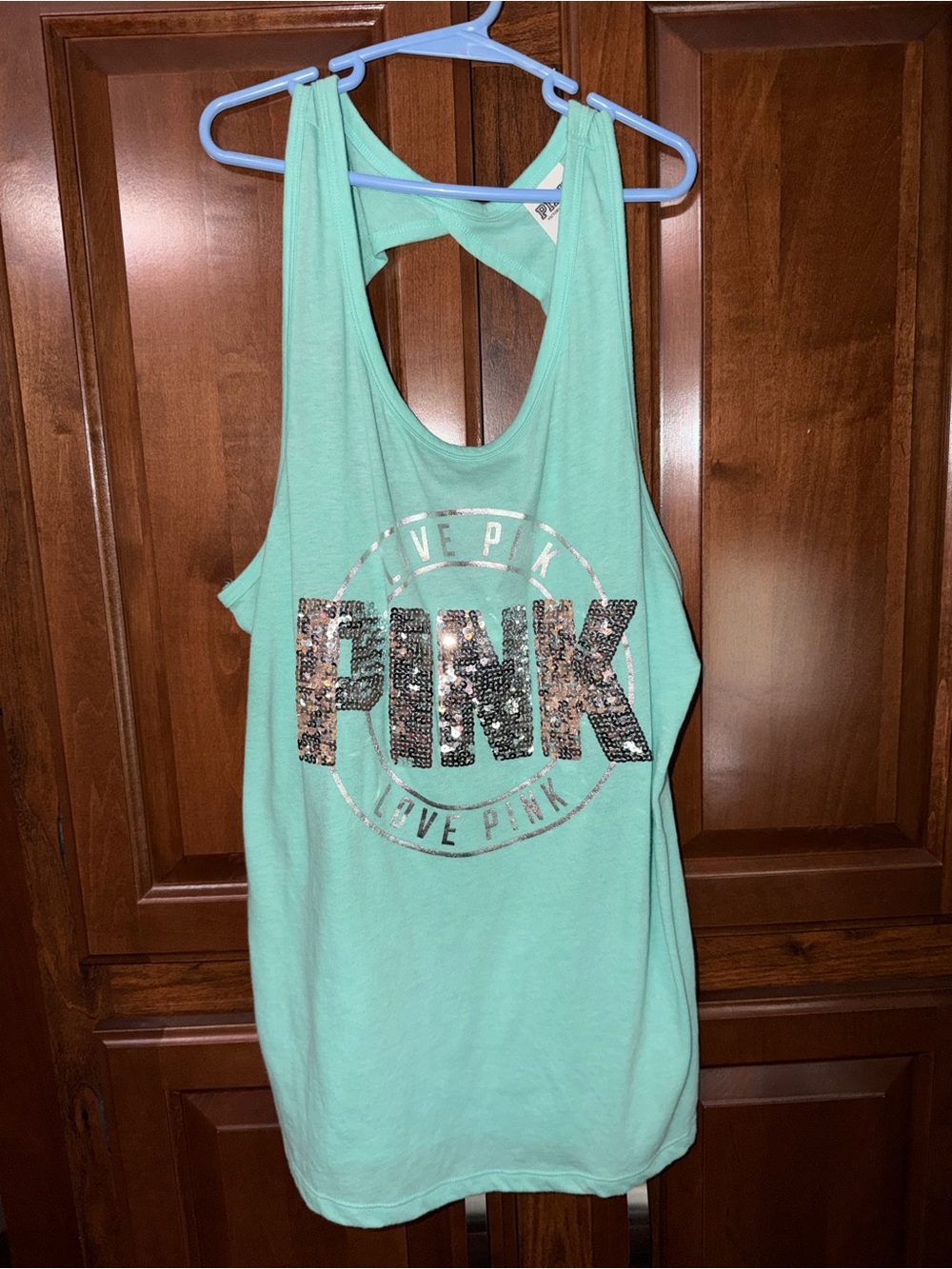 PINK Victoria's Secret Mint Green Tank Top XS